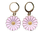 Baby Pink Daisy Flower Earrings